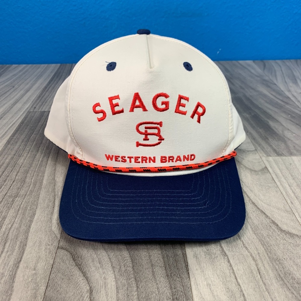 Seager Western Brand Hat Snapback Rope Embroidered Retro
